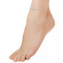 Cubic Zirconia Channel Set 18K Rose Gold and Gold Over Silver, Sterling Silver Toe Ring with Station Anklet Set, 2 Piece