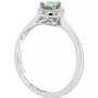 Labradorite & Diamond Accent Pear Ring in Sterling Silver (Also in Onyx & Turquoise)