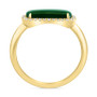 EFFY® Malachite & Diamond (1/10 ct. t.w.) Ring in 14k Gold