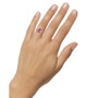 Amethyst (1-3/8 ct. t.w.) & White Topaz Accent Ring in 14k Rose Gold-Plated Sterling Silver