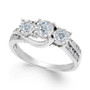 Diamond Three-Stone Ring(1/2 ct. t.w.) in 14k White or Yellow Gold