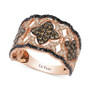 Diamond Vintage-Inspired Ring in 14k Rose Gold (1-1/3 ct. t.w.)