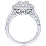 Diamond Princess Halo Engagement Ring (2 ct. t.w.) in 14k Gold