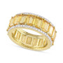 Yellow Sapphire (9-3/8 ct. t.w.) & Diamond (5/8 ct. t.w.) Eternity Band