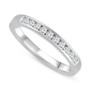 Lab-Created Diamond Channel-Set Band (1/4 ct. t.w.) in Sterling Silver