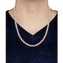 Men's Diamond Link 24" Necklace (2 ct. t.w.) in 10k Gold (Also in Black Diamond)