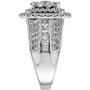 Diamond Cushion Cluster Ring (3 ct. t.w.) in 14k White Gold