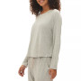 Women's Long-Sleeve Crewneck Pajama Top