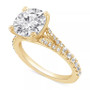 Certified Lab Grown Diamond Split Shank Engagement Ring (3-3/8 ct. t.w.) in 14k Gold