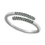 Cubic Zirconia Bypass Ring in Sterling Silver, Created for Macy's