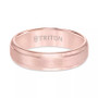 Satin Comfort-Fit Band in Rose or Yellow Tungsten Carbide (6mm)