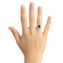 Women's London Blue Topaz (3-3/5 ct.t.w.) and Diamond (1/10 ct.t.w.) Ring in Sterling Silver