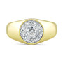 Men's Lab Grown Diamond Cluster Ring (1 ct. t.w.) in 10k Gold