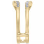 Diamond Curved Solitaire Enhancer Ring Guard (3/8 ct. t.w.) in 14k White or 14K Gold