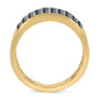Men's Black Diamond Ring (2 ct. t.w.) in 14k Gold-Plated Sterling Silver