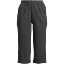 Women's Petite Sport Knit High Rise Elastic Waist Pull On Capri Pants