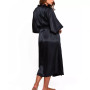 Victoria Plus Size Satin 3/4 Sleeve Long Robe