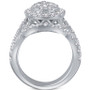 3-Pc. Diamond Pear Cluster Bridal Set (2 ct. t.w.) in 14k White Gold