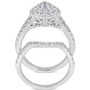 3-Pc. Diamond Pear Cluster Bridal Set (2 ct. t.w.) in 14k White Gold