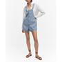 Women's Denim Button Down Dungarees
