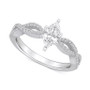 Diamond Marquise Twist Shank Engagement Ring (5/8 ct. t.w.) in 14k Gold