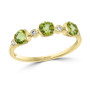 EFFY® Peridot (7/8 ct. t.w.) & Diamond (1/20 ct. t.w.) Ring in 14k Gold