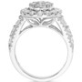 Diamond Oval Cluster Engagement Ring (2 ct. t.w.) in 14k White Gold