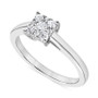 Diamond Halo Ring (1/4 ct. t.w.) in 18k White Gold