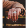 Diamond Multi-Cut Cluster Ring (3/4 ct. t.w. ) in 14k White Gold
