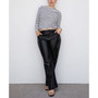 Women's Leather Effect High Waist Pant