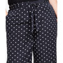 Plus Size Polka-Dot Tie-Front Wide-Leg Pants