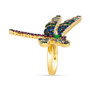 Chocolatier® Multi-Gemstone (2-1/3 ct. t.w.) & Diamond (3/8 ct. t.w.) Dragonfly Ring in 14k Gold