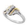 Diamond Accent Ring in 14k Gold and Sterling Silver