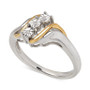 Diamond Accent Ring in 14k Gold and Sterling Silver