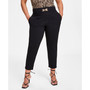 Petite Chain-Trim Tapered Pants, Created for Macy's