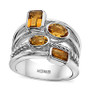 EFFY® Citrine Multirow Statement Ring (2-1/5 ct. t.w.) in Sterling Silver