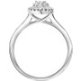 Diamond Marquise Cluster Solitaire Engagement Ring (1/2 ct. t.w.) in 14k White Gold
