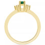 Emerald (3/8 ct. t.w.) & Diamond Accent Pear Ring in 14k Gold (Also in Sapphire, & Pink Sapphire)