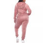 Plus Size Velour Tracksuit Loungewear 2pc Set