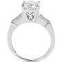 Arabella Cubic Zirconia Engagement Ring in 14k White Gold