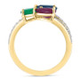 EFFY® Multi-Gemstone (2 ct. t.w.) & Diamond (1/5 ct. t.w.) Bypass Ring in 14k Gold