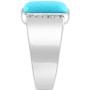 EFFY® Men's Turquoise & White Topaz (1/4 ct. t.w.) Ring in Sterling Silver