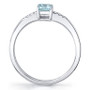 Aquamarine (5/8 ct. t.w.) & Diamond (1/20 ct. t.w.) Ring in 14k White Gold