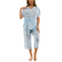 Women's 2-Pc. Tropical-Print Capri Pajamas Set