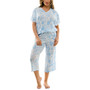 Women's 2-Pc. Tropical-Print Capri Pajamas Set