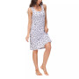 Women's Printed Sleeveless Sleepshirt Nightgown