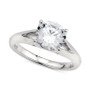 GIA Certified Diamond Solitaire Engagement Ring (2 ct. t.w.) in 14k White Gold