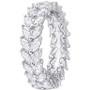 Moissanite Marquise Eternity Band (4-1/5 ct. t.w.) in Sterling Silver