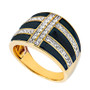 Women's 14K Gold Plated Ring in Sterling Silver