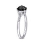 Black and White Diamond (1 1/5 ct. t.w.) 3-Stone Engagement Ring in 14k White Gold